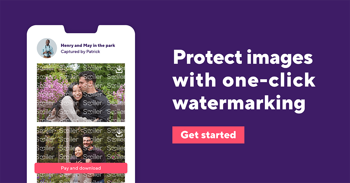 Protect images one-click watermarking