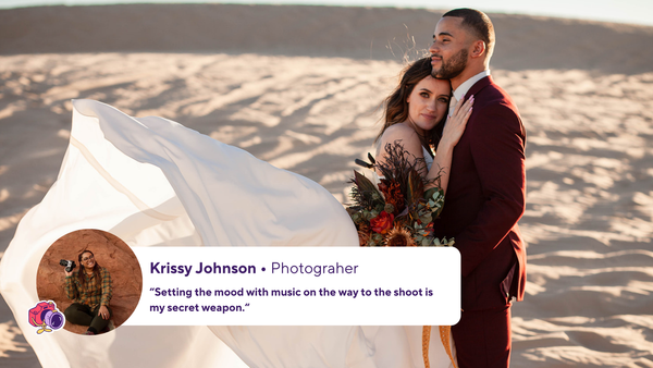 Wedding photo of a couple 