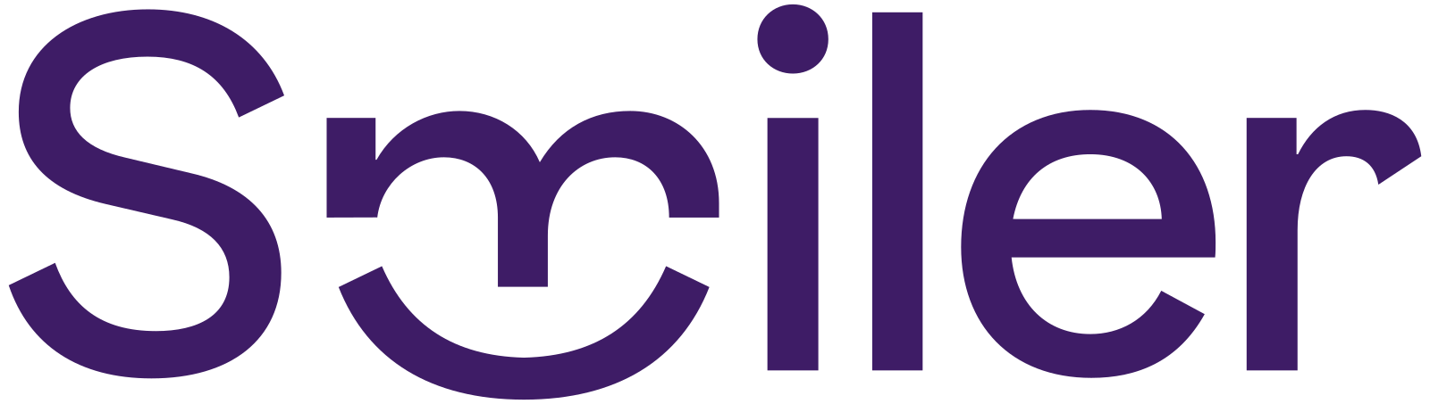 Smiler logo, Purple · #3E1C66