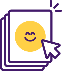 Icon of a smiley face in a frame