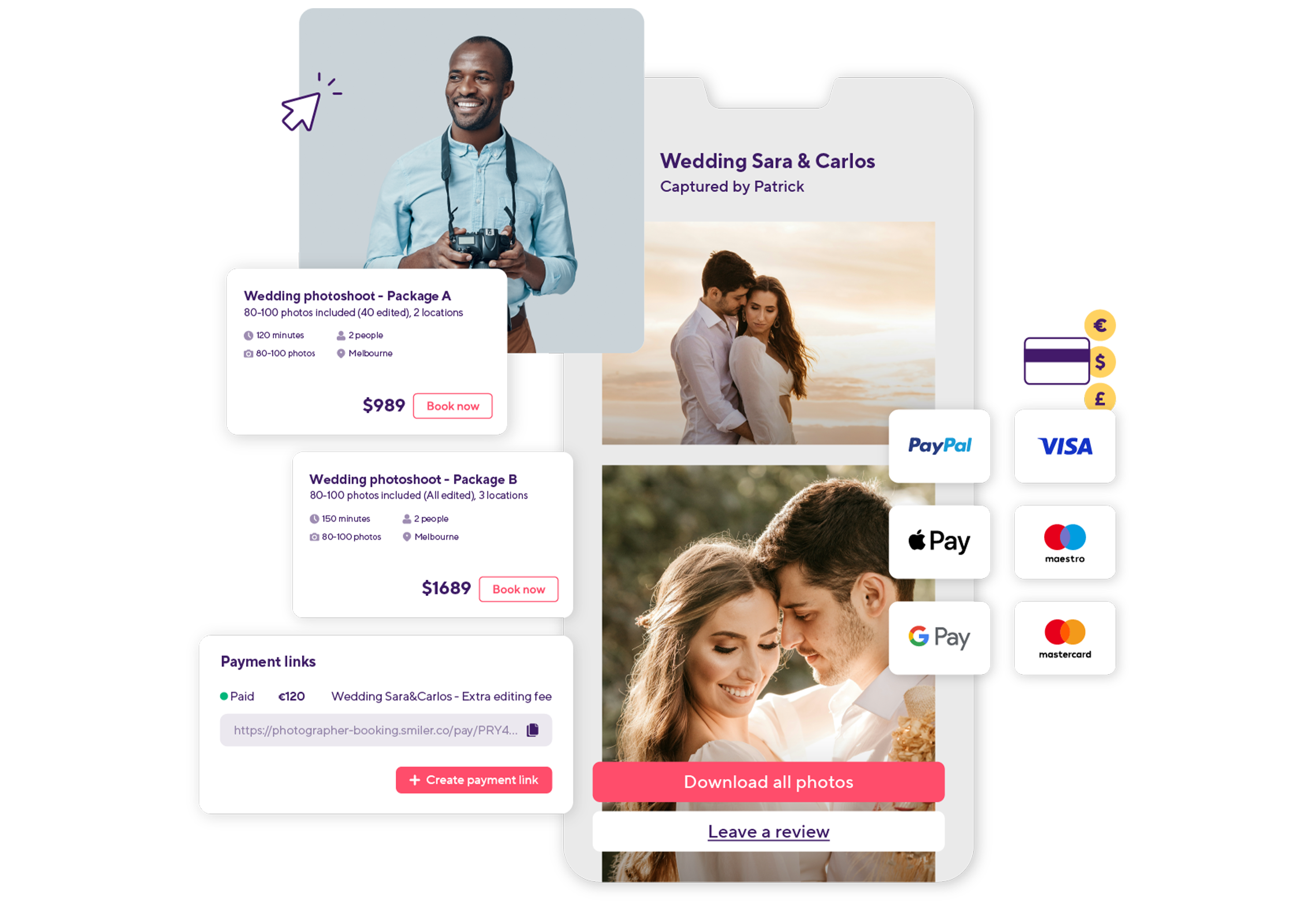 Smiler's payment tools represented